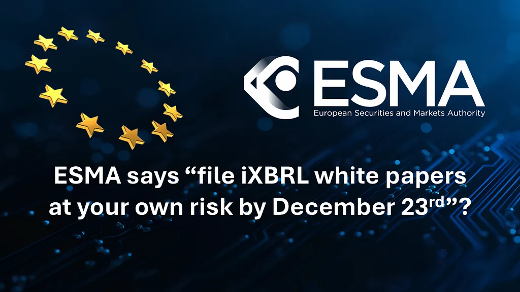 ESMA Issues Stark Warning About MiCAR